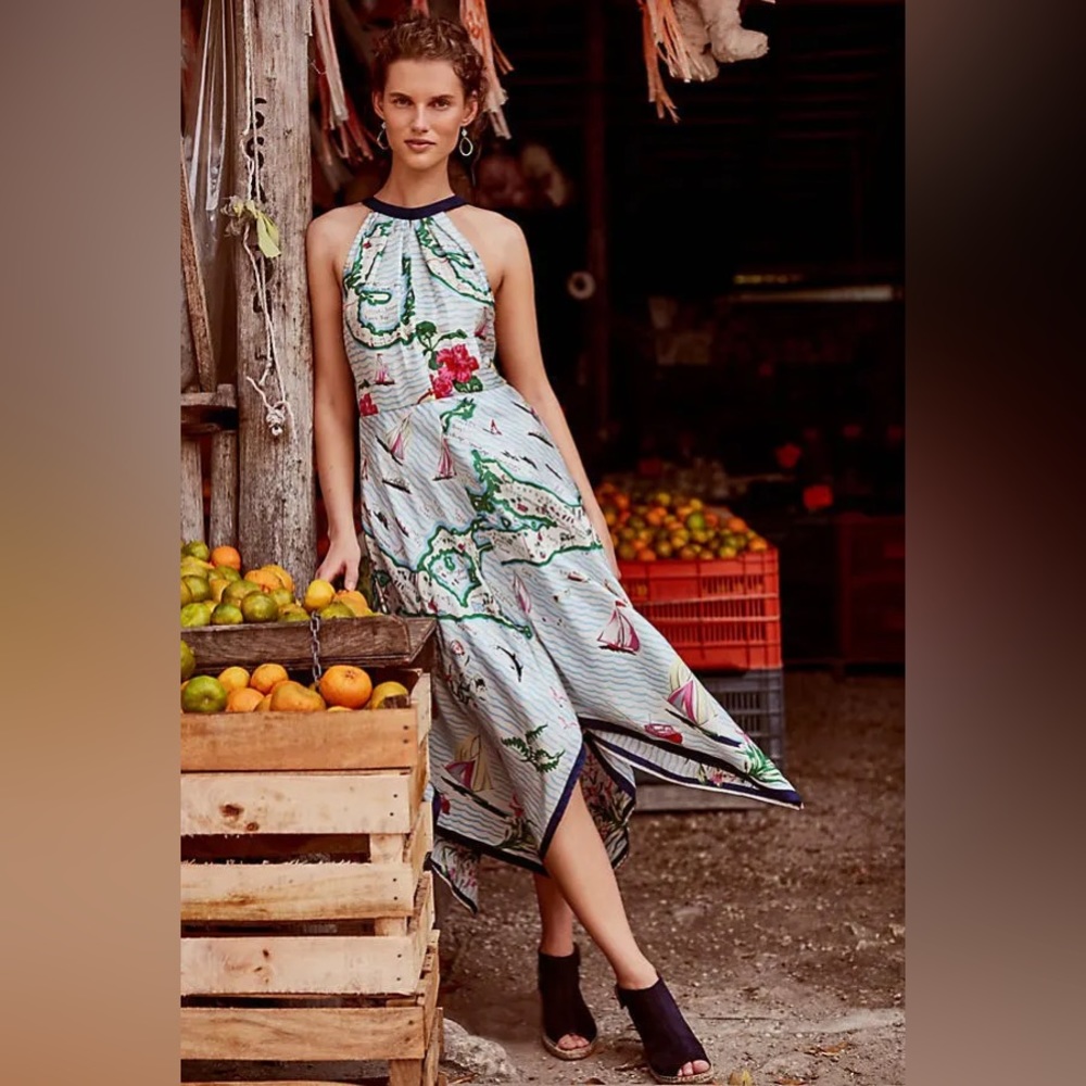Anthropologie Eva Franco Maps Dress 🌍✨